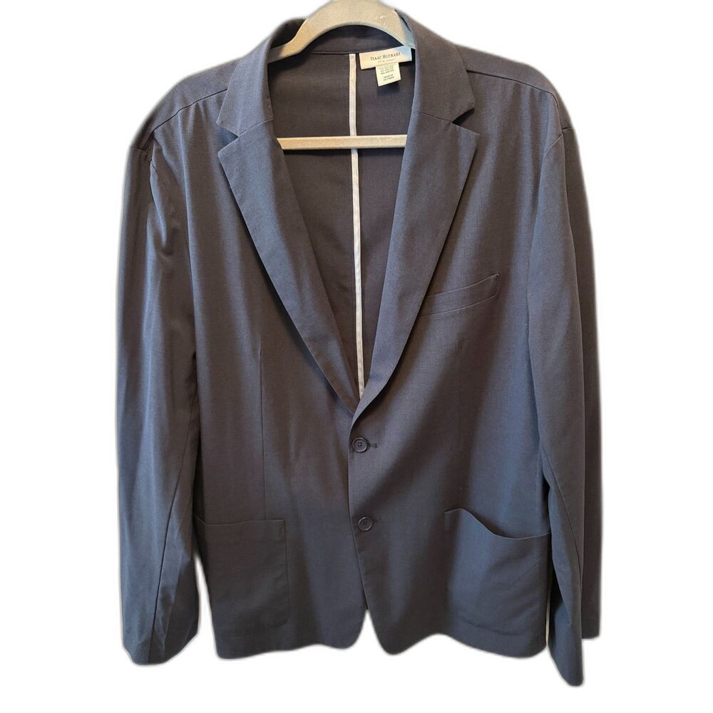 Isaac Mizrahi New York Men’s Navy Stretch Blazer XXL